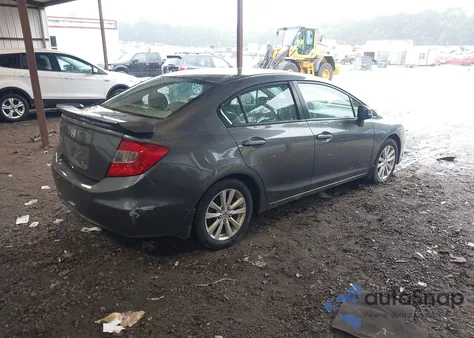 2012 Honda Civic Ex-L from USA, damaged, VIN 2HGFB2F96CH315604